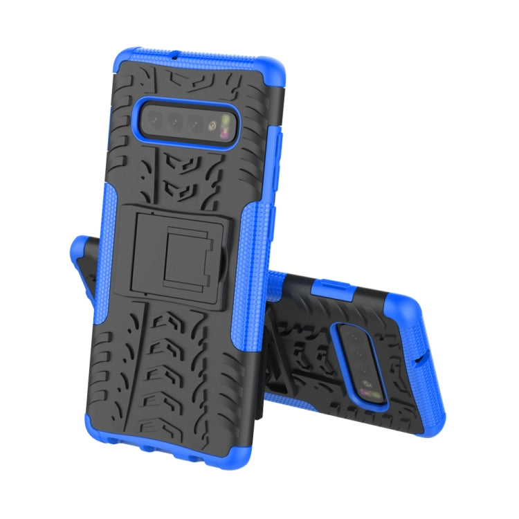 Tire Texture TPU+PC Shockproof Case for Galaxy S10+, with Holder, For Galaxy S10+ - HoMEdemic™ 