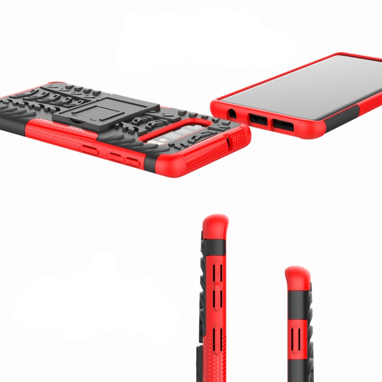 Tire Texture TPU+PC Shockproof Case for Galaxy S10, with Holder, For Galaxy S10 - HoMEdemic™ 