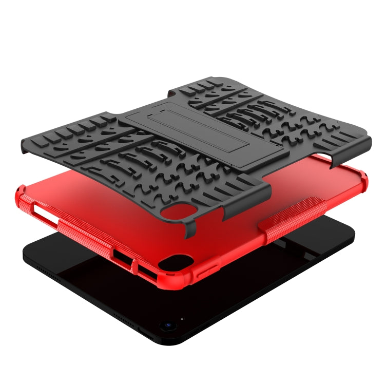 Tire Texture TPU + PC Tablet Case with Holder, For iPad 10th Gen 10.9 2022, For Amazon Kindle Fire HD 8 2022 - HoMEdemic™ 