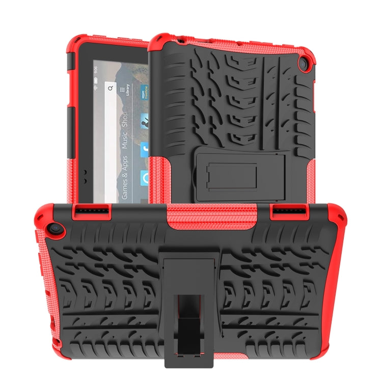 Tire Texture TPU + PC Tablet Case with Holder, For iPad 10th Gen 10.9 2022, For Amazon Kindle Fire HD 8 2022 - HoMEdemic™ 