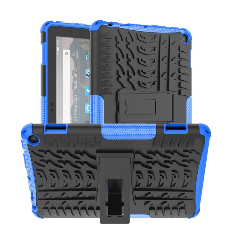 Tire Texture TPU + PC Tablet Case with Holder, For iPad 10th Gen 10.9 2022, For Amazon Kindle Fire HD 8 2022 - HoMEdemic™ 