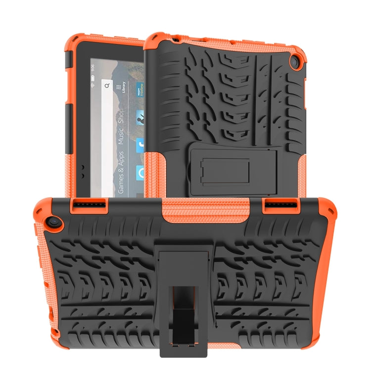 Tire Texture TPU + PC Tablet Case with Holder, For iPad 10th Gen 10.9 2022, For Amazon Kindle Fire HD 8 2022 - HoMEdemic™ 