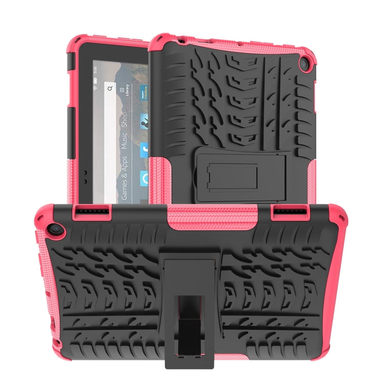 Tire Texture TPU + PC Tablet Case with Holder, For iPad 10th Gen 10.9 2022, For Amazon Kindle Fire HD 8 2022 - HoMEdemic™ 