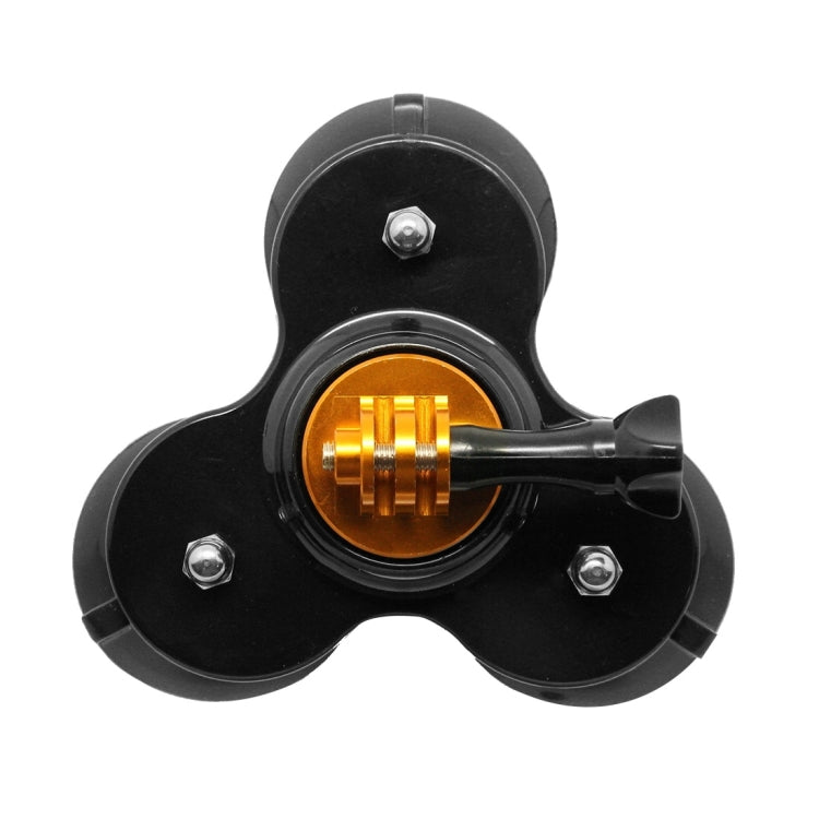Triangle Direction Suction Cup Mount with Tripod Mount + Handle Screw for GoPro, Insta360, DJI and Other Action Cameras(Gold) - HoMEdemic™ 