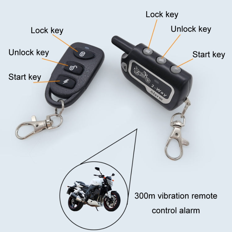 Two-Way Dual Remote Control Vibration Motorcycle Anti-Theft Device(YL-B011) - HoMEdemic™ 