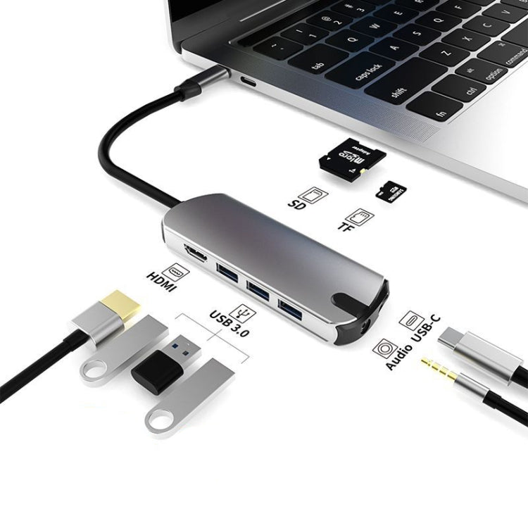 Type-C Extension Dock 8 In 1 Laptop Converter USB HUB Hub, USB HUB - HoMEdemic™ 