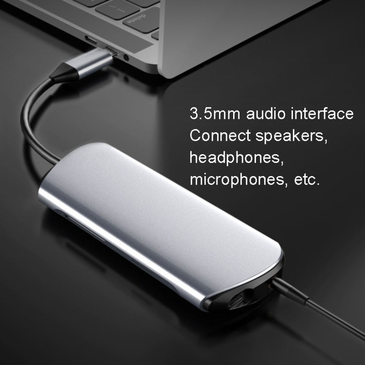 Type-C Extension Dock 8 In 1 Laptop Converter USB HUB Hub, USB HUB - HoMEdemic™ 