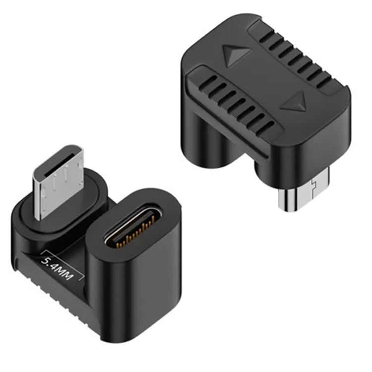 Type-C Female to Micro USB Male Adapter Data Charging Transmission, Specification:Type-C Female to Micro Male U Shape Front - HoMEdemic™ 