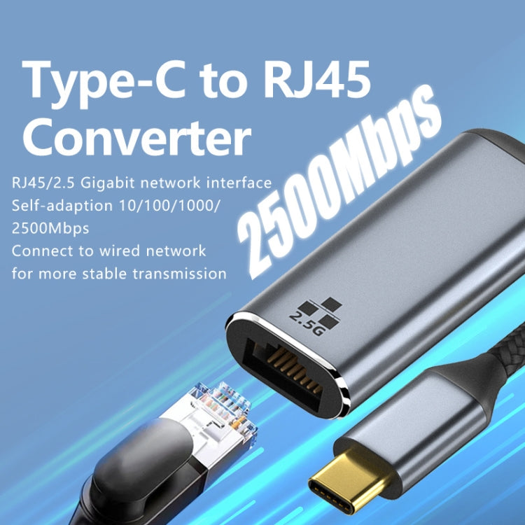 Type-C to RJ45 2500Mbps Ethernet Adapter - HoMEdemic™ 