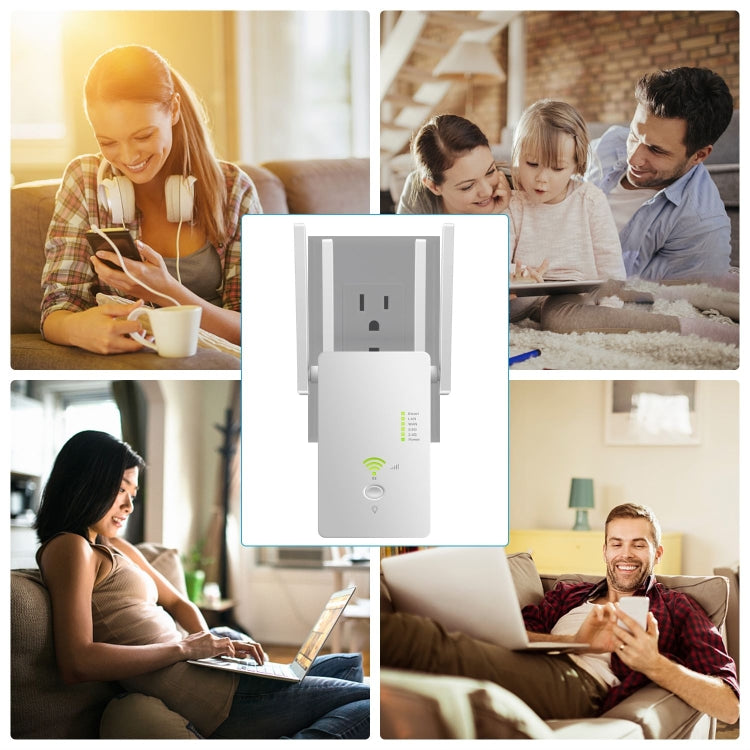 U6 5Ghz Wireless WiFi Repeater 1200Mbps Router Wifi Booster 2.4G Long Range Extender(US Plug) - HoMEdemic™ 