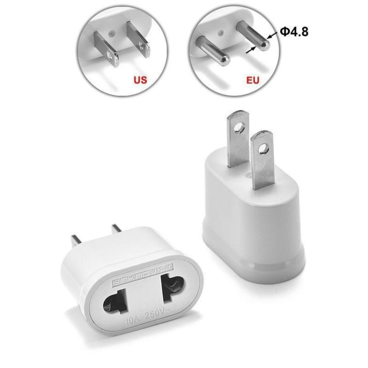 US & EU to US Plug AC Wall Universal Travel Power Socket Plug Adaptor, AC 250V - HoMEdemic™ 