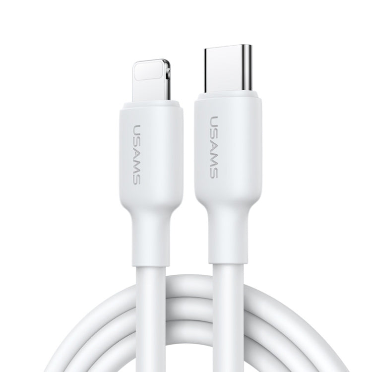 USAMS US-SJ610 U84 PD20W USB-C / Type-C to 8 Pin Charging Data Cable, Cable Length:1m(White) - HoMEdemic™ 