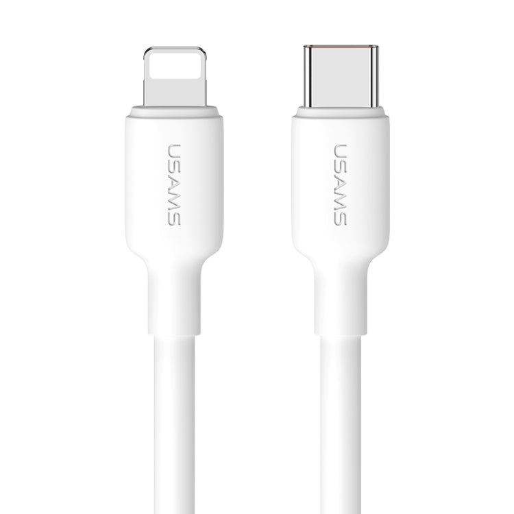 USAMS US-SJ610 U84 PD20W USB-C / Type-C to 8 Pin Charging Data Cable, Cable Length:1m(White) - HoMEdemic™ 