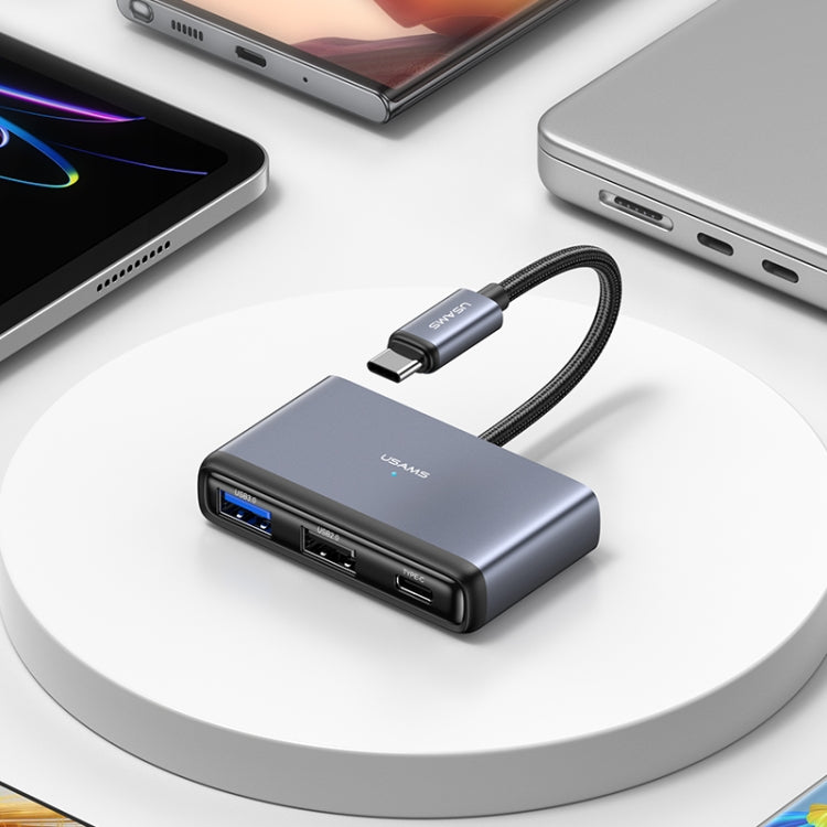 USAMS US-SJ627 4 in 1 Type-C Multifunctional Docking Station HUB - HoMEdemic™ 