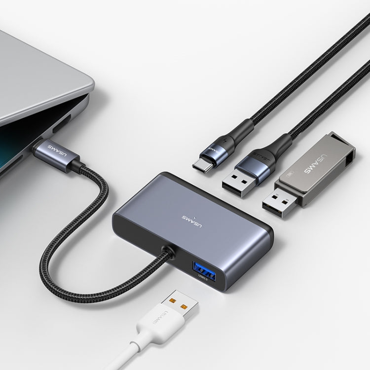 USAMS US-SJ627 4 in 1 Type-C Multifunctional Docking Station HUB - HoMEdemic™ 