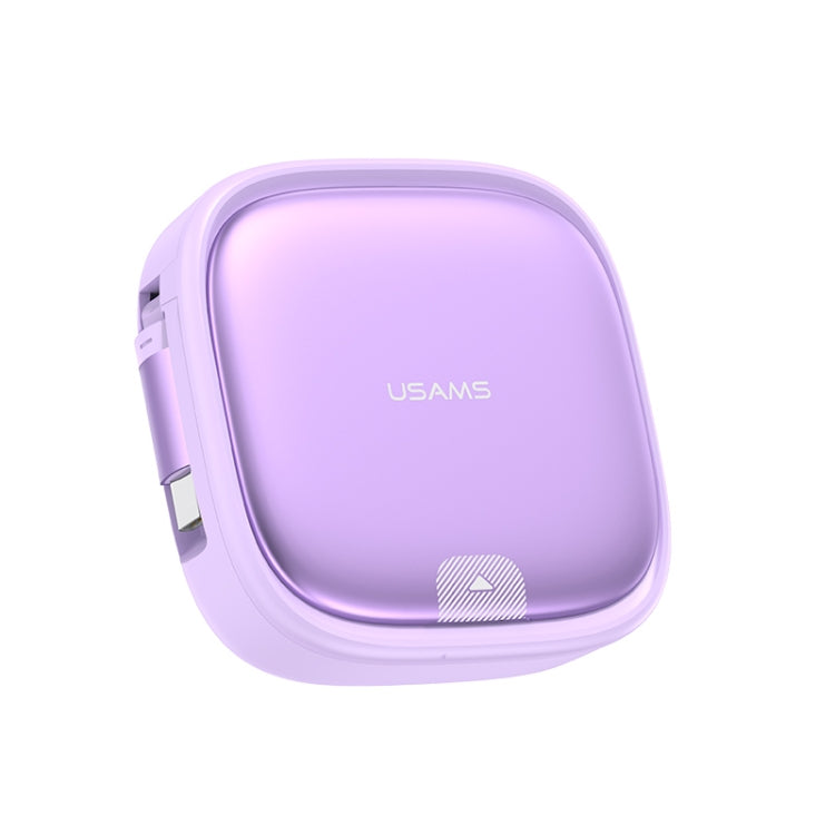 USAMS US-SJ650 U87 60W USB To Type-C To Type-C 8 Pin + Micro USB Multifunctional Telescopic Storage Box Data Cable, Length: 1m(Purple) - HoMEdemic™ 