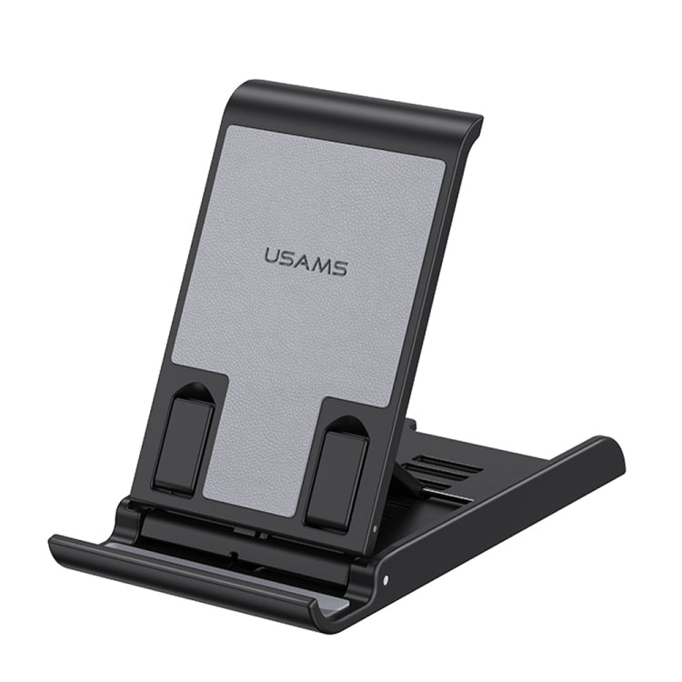 USAMS US-ZJ073 Retractable Folding Desktop Tablet Phone Holder (Black) - HoMEdemic™ 