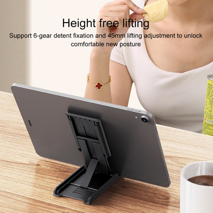 USAMS US-ZJ073 Retractable Folding Desktop Tablet Phone Holder (Black) - HoMEdemic™ 