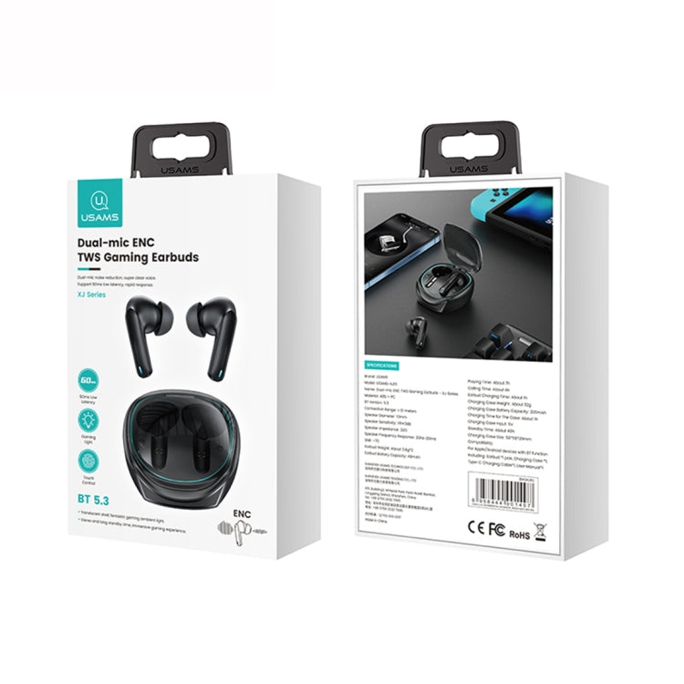 USAMS XJ13 XJ ENC Dual Microphone Noise Cancelling TWS Wireless Bluetooth Earphone - HoMEdemic™ 