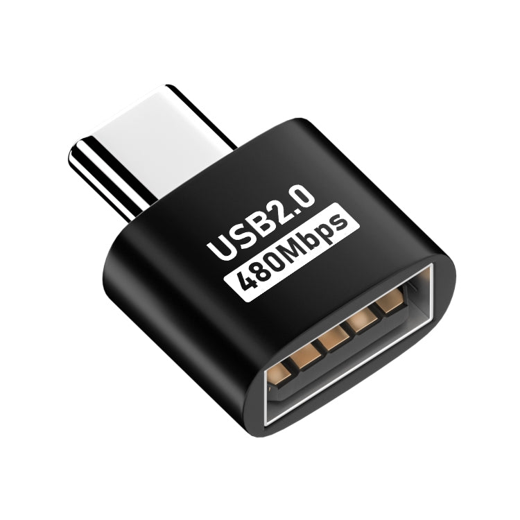 USB 2.0 Female to Type-C Male Adapter (Black) - HoMEdemic™ 