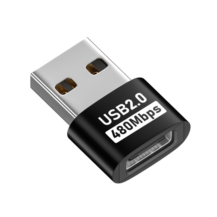 USB 2.0 Male to Female Type-C Adapter (Black) - HoMEdemic™ 