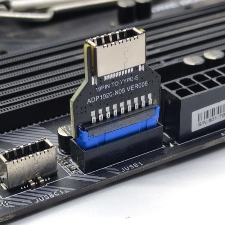 USB 3.0 19PIN Header to Type-E Front A-Key Interface Extend USB Ports to PC, Spec: Upward - HoMEdemic™ 
