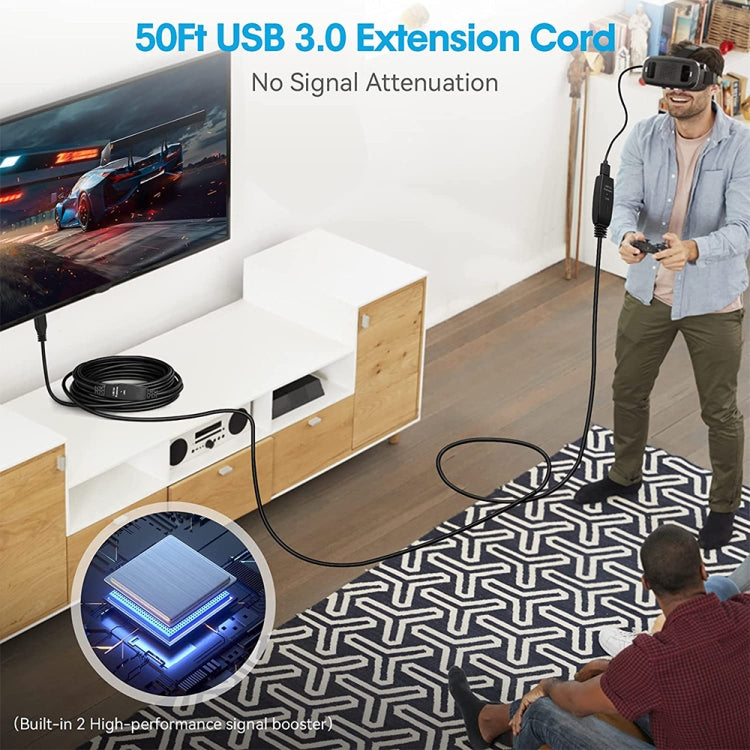 USB 3.0 Male to Female Data Sync Super Speed Extension Cable, Length:10m - HoMEdemic™ 
