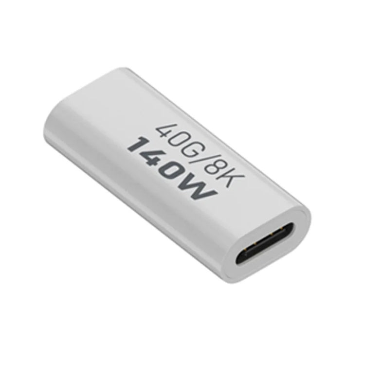 USB 3.1 Type-C to Type-C 40Gbps 8K Transmission Adapter 140W 5A Charge, Specification:Type-C Female to Female - HoMEdemic™ 