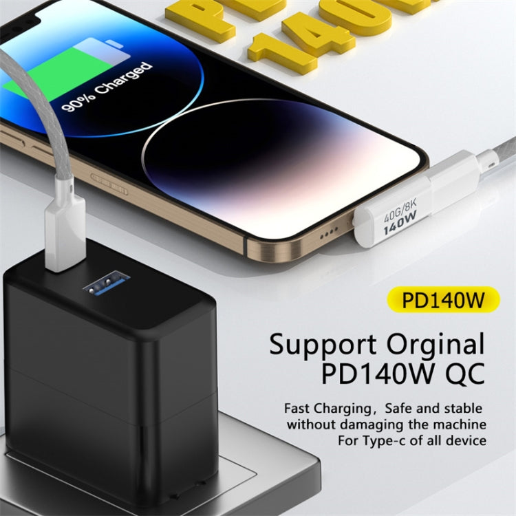 USB 3.1 Type-C to Type-C 40Gbps 8K Transmission Adapter 140W 5A Charge, Specification:Type-C Female to Female - HoMEdemic™ 