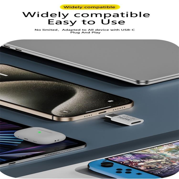 USB 3.1 Type-C to Type-C 40Gbps 8K Transmission Adapter 140W 5A Charge, Specification:Type-C Female to Female - HoMEdemic™ 
