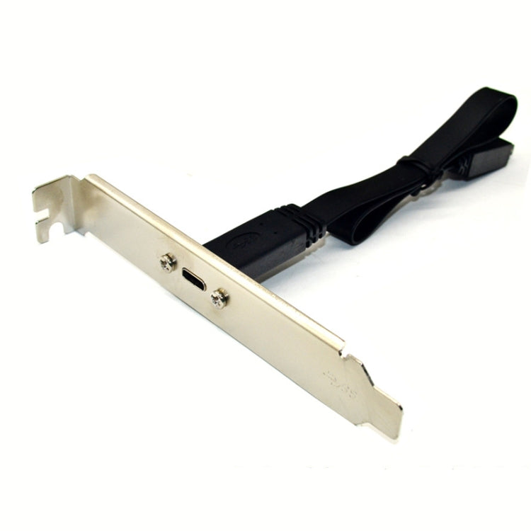USB 3.1 Type-E To USB-C / Type-C Connector Front Panel Header 0.3m High Profile Bracket - HoMEdemic™ 