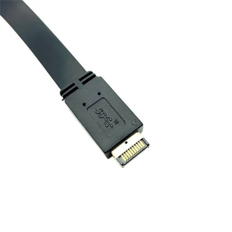 USB 3.1 Type-E To USB-C / Type-C Connector Front Panel Header 0.3m High Profile Bracket - HoMEdemic™ 