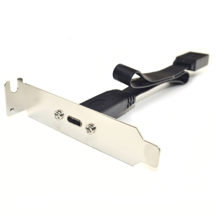 USB 3.1 Type-E To USB-C / Type-C Connector Front Panel Header 0.3m Low Profile Bracket - HoMEdemic™ 
