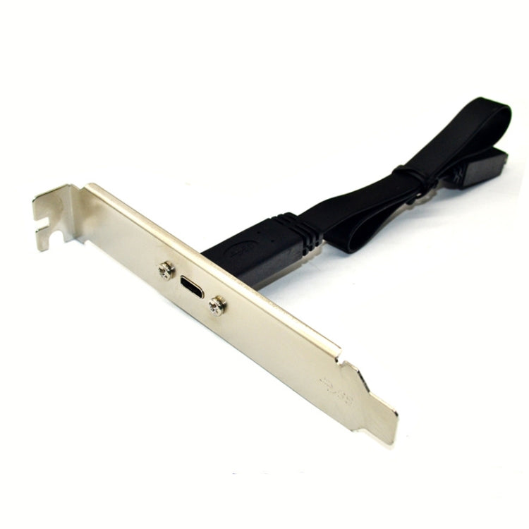 USB 3.1 Type-E To USB-C / Type-C Connector Front Panel Header 0.5m High Profile Bracket - HoMEdemic™ 