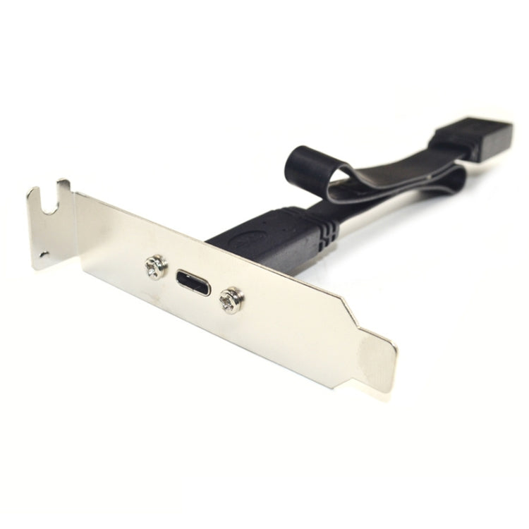 USB 3.1 Type-E To USB-C / Type-C Connector Front Panel Header 0.5m Low Profile Bracket - HoMEdemic™ 