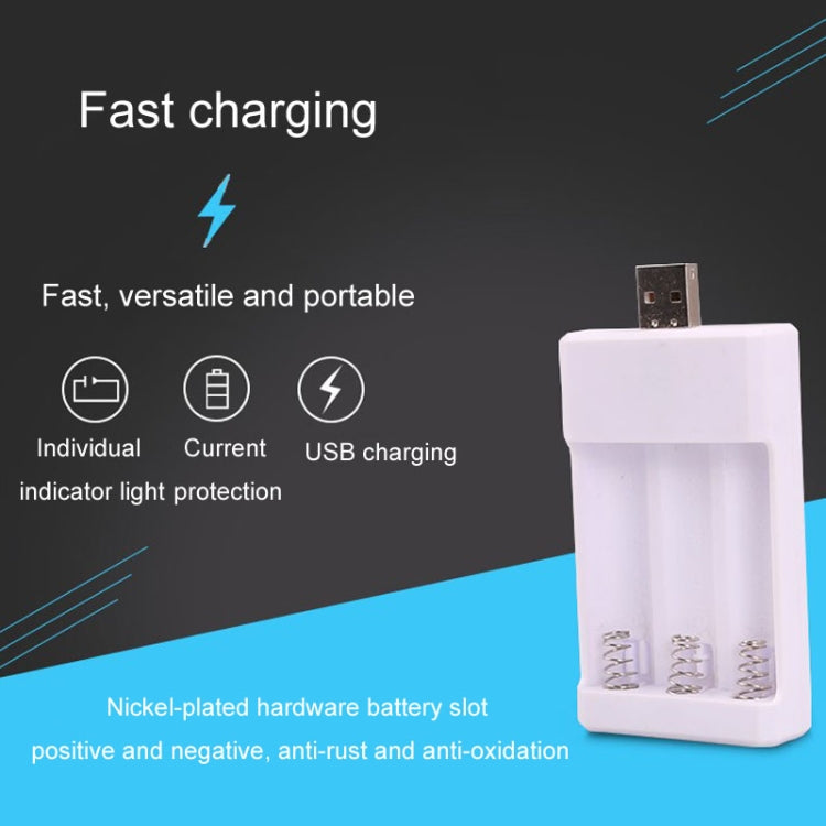 USB 3-Slot Battery Charger Universal Charger For Toys With AA / AAA Rechargeable Batteries - HoMEdemic™ 