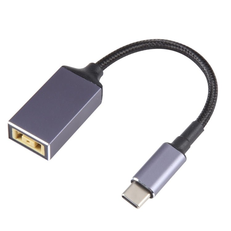 USB-C / Type-C Male to Big Square USB Plug Female Nylon Braided Adapter Cable for Lenovo Thinkpad/ThinkBook/Xiaoxin - HoMEdemic™ 