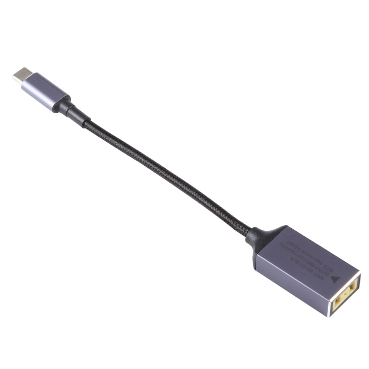 USB-C / Type-C Male to Big Square USB Plug Female Nylon Braided Adapter Cable for Lenovo Thinkpad/ThinkBook/Xiaoxin - HoMEdemic™ 