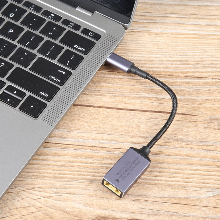USB-C / Type-C Male to Big Square USB Plug Female Nylon Braided Adapter Cable for Lenovo Thinkpad/ThinkBook/Xiaoxin - HoMEdemic™ 