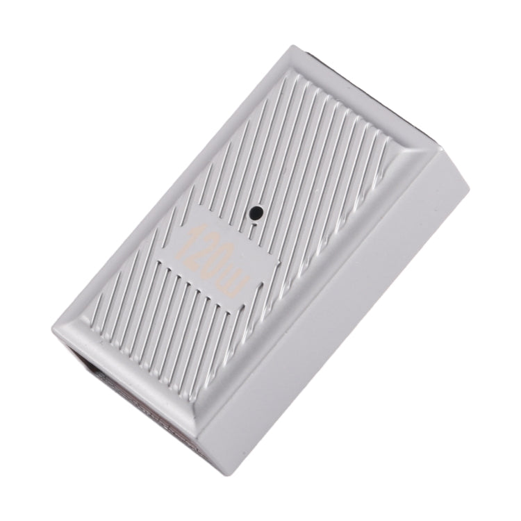 USB-C / Type-C Male to USB Female 10 Gbps 90 Degree Middle Bend Charging Adapter (Silver) - HoMEdemic™ 