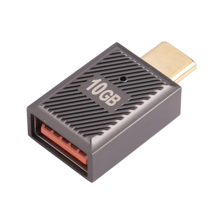 USB-C / Type-C Male to USB Female 10 Gbps Straight Charging Adapter (Gun Metal) - HoMEdemic™ 