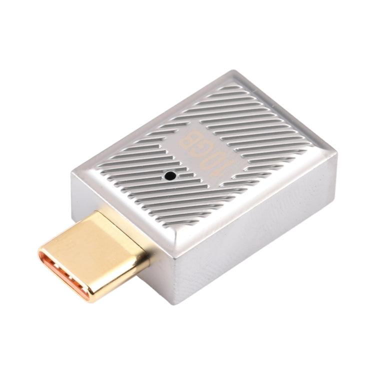 USB-C / Type-C Male to USB Female 10 Gbps Straight Charging Adapter (Silver) - HoMEdemic™ 