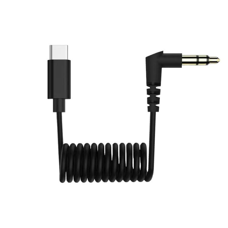 USB-C / Type-C To 3.5mm Male TRS Audio Adapter Cable For DJI Osmo Action 4 / 3 / 2 / Pocket 3(Black) - HoMEdemic™ 