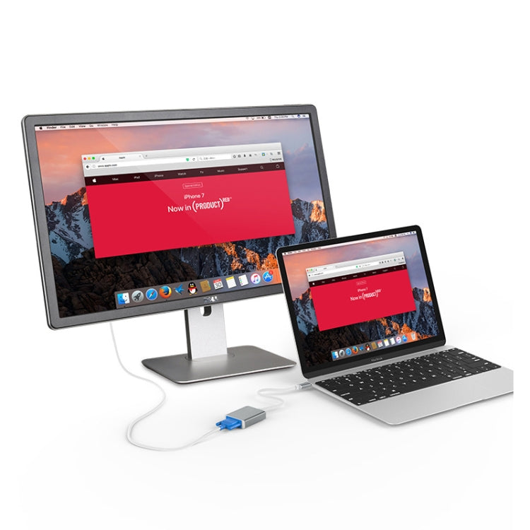 USB-C/Type-C To VGA HD Converter 1080P Laptop Connecting Display Mobile Phone Same Screen Line - HoMEdemic™ 