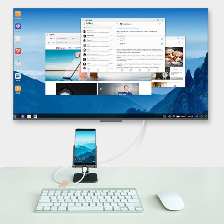 USB-C/Type-C To VGA HD Converter 1080P Laptop Connecting Display Mobile Phone Same Screen Line - HoMEdemic™ 