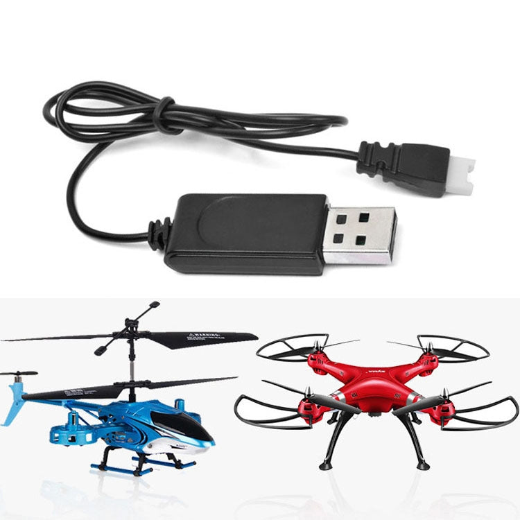 USB Charging Cable 3.7V 350mAh Air To Air Plug Without Protecting For Drone(Black) - HoMEdemic™ 