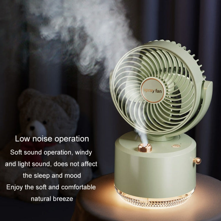USB Charging Cooler Air Conditioning Fan Desktop Cooling Fan Swing Humidifier(Beige) - HoMEdemic™ 