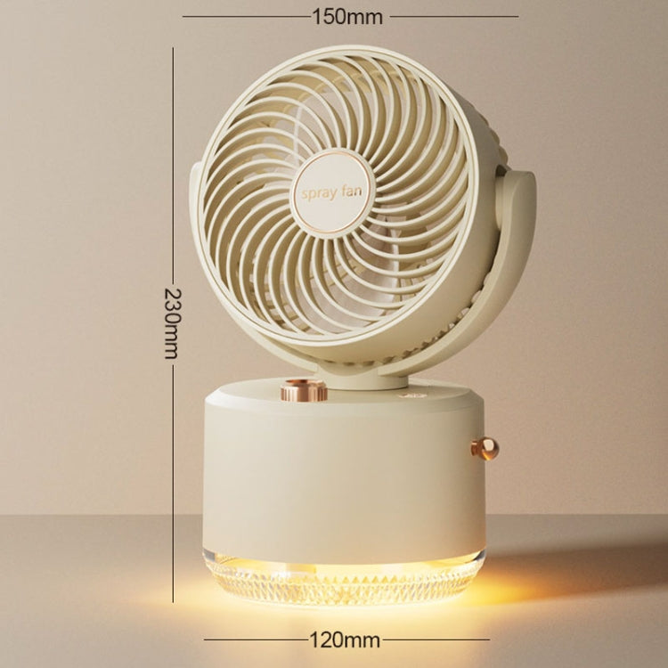 USB Charging Cooler Air Conditioning Fan Desktop Cooling Fan Swing Humidifier(Green) - HoMEdemic™ 
