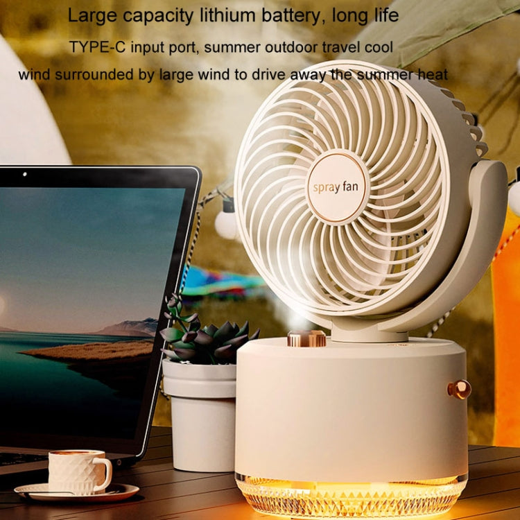 USB Charging Cooler Air Conditioning Fan Desktop Cooling Fan Swing Humidifier(Green) - HoMEdemic™ 