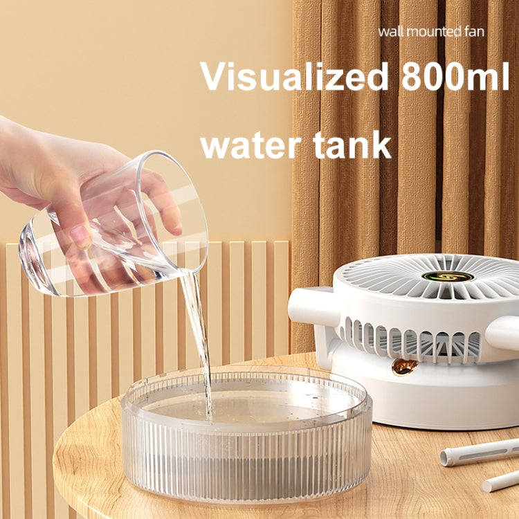 USB Charging Folding Desktop Spray Humidification Fan with Night Light(Green) - HoMEdemic™ 